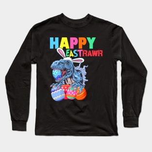 Easter Bunny Dinosaur Egg Hunt Boys Girls Easter Sunday Egg Hunting Costume Long Sleeve T-Shirt